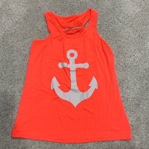 Anchor tank top bright pink